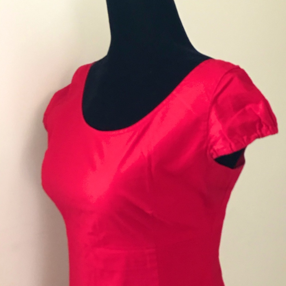 RED STRETCH DRESS - Picture 3 of 14